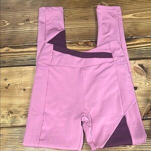 Gymshark Cross-Over Color Block High-Waist Leggings w/ pockets - size small